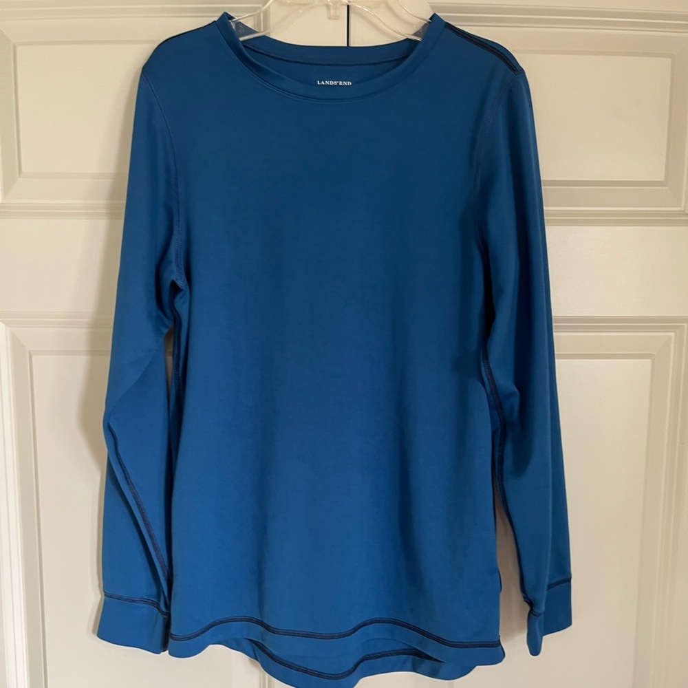 Lands’ End Long Sleeve Athletic Shirt, Size XL 18-20